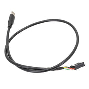 Cavo dati dritto doppia schermatura USB da 9 pin a tipo C della scheda madre, 50cm Straight