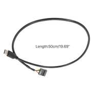 Cavo dati dritto doppia schermatura USB da 9 pin a tipo C della scheda madre, 50cm Straight