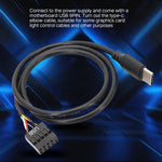 Cavo dati dritto doppia schermatura USB da 9 pin a tipo C della scheda madre, 50cm Straight