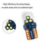 Indicatore luminoso di larghezza W5W da 10 pezzi Luce targa in cristallo LED lampeggiante