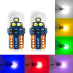 Indicatore luminoso di larghezza W5W da 10 pezzi Luce targa in cristallo LED lampeggiante