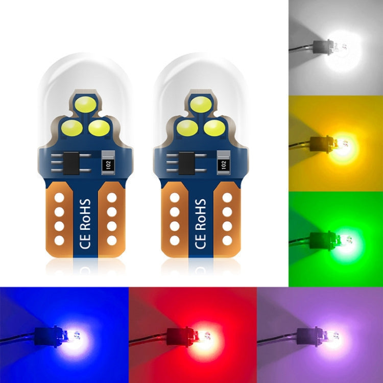 Indicatore luminoso di larghezza W5W da 10 pezzi Luce targa in cristallo LED lampeggiante