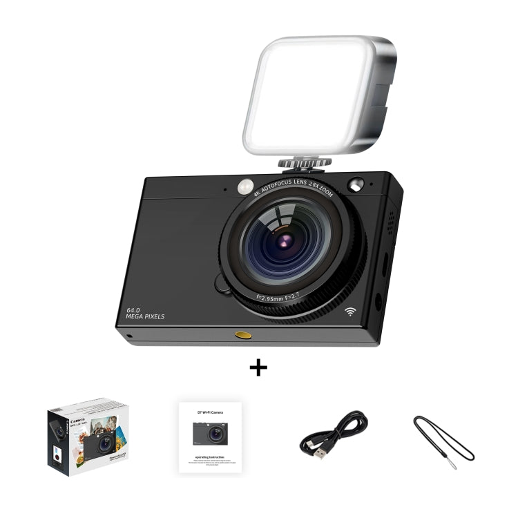 Fotocamera digitale CCD 64MP con WiFi e microfono