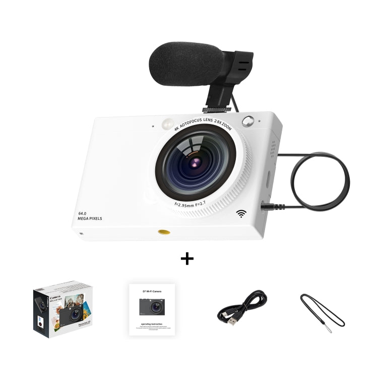 Fotocamera digitale CCD 64MP con WiFi e microfono