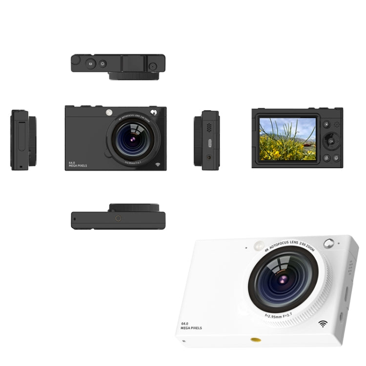 Fotocamera digitale CCD 64MP con WiFi e microfono