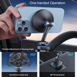Supporto per telefono per auto magnetico rotante per console centrale a 360° Staffa di navigazione automobilistica in lega di zinco, Magnetic Holder