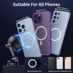 Supporto per telefono per auto magnetico rotante per console centrale a 360° Staffa di navigazione automobilistica in lega di zinco, Magnetic Holder