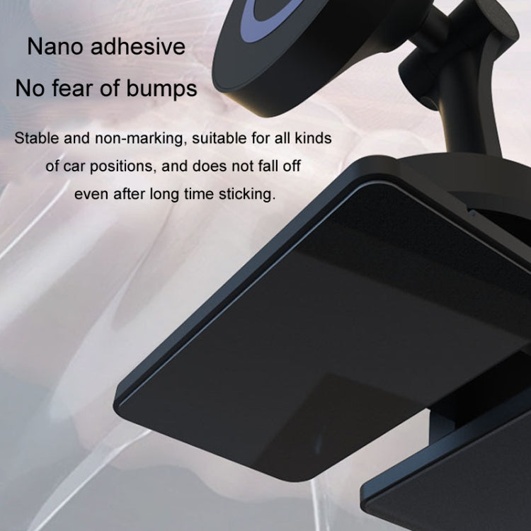Supporto per telefono per auto magnetico rotante per console centrale a 360° Staffa di navigazione automobilistica in lega di zinco, Magnetic Holder