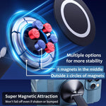 Supporto magnetico per cellulare girevole a 360 gradi Supporto di navigazione pieghevole per auto in metallo Magsafe, Folding Magnetic Holder
