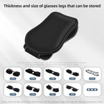 Clip per occhiali da auto Borsa per occhiali da sole con chiusura magnetica in pelle per auto