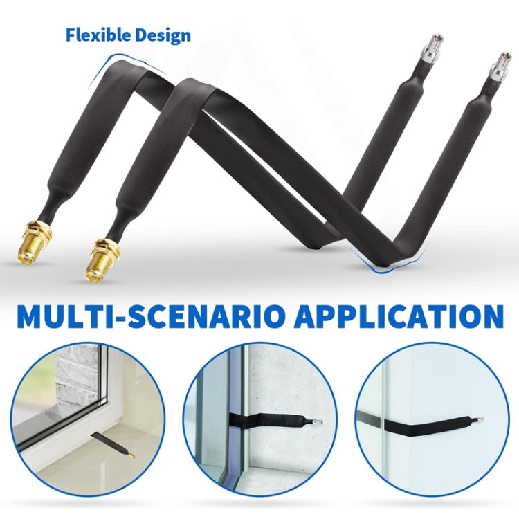 Cavo coassiale RF da SMA femmina a TS9 maschio piatto sopra la finestra, 20cm, 30cm, 40cm