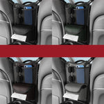 Organizer per auto tra i sedili, borsa portaoggetti multifunzionale, scatola per fazzoletti a doppio uso anteriore e posteriore