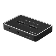 Scatola per disco rigido a stato solido con base per disco rigido a doppio slot Blueendless M.2, spina americana, RGB Dual NVME or Dual SATA, Dual NVME or Dual SATA, RGB NVME + SATA, NVME + SATA, RGB Dual SATA, Dual SATA