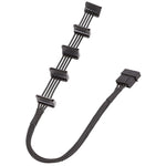 Cavo per gabbia per dischi rigidi SATA da 1 a 5 con griglia a 4 pin di grandi dimensioni 18 AWG, 40cm 4Pin 1 To 5
