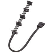 Cavo per gabbia per dischi rigidi SATA da 1 a 5 con griglia a 4 pin di grandi dimensioni 18 AWG, 40cm 4Pin 1 To 5