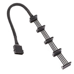 Cavo per gabbia per dischi rigidi SATA da 1 a 5 con griglia a 4 pin di grandi dimensioni 18 AWG, 40cm 4Pin 1 To 5
