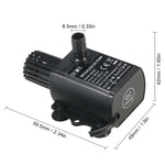Pompa per fontana ad acqua fredda con circolazione micro solare senza spazzole DC12V, QR50C