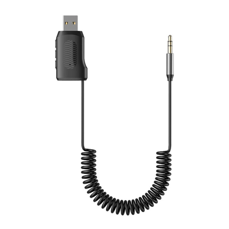Adattatore Bluetooth 5.4 Ricevitore Bluetooth per auto Supporto per riproduzione disco U da AUX a USB