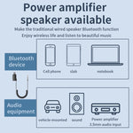 Adattatore Bluetooth 5.4 Ricevitore Bluetooth per auto Supporto per riproduzione disco U da AUX a USB
