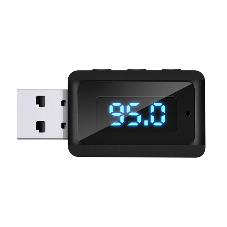 T60 Bluetooth 5.3 Ricevitore Trasmettitore Audio Autoradio USB FM Ricevitore Bluetooth, T60 2 in 1