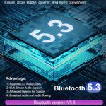 T60 Bluetooth 5.3 Ricevitore Trasmettitore Audio Autoradio USB FM Ricevitore Bluetooth, T60 2 in 1