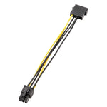Cavo adattatore per scheda grafica con cavo di alimentazione di grandi dimensioni da 4 pin a 6 pin, 4Pin To 6Pin