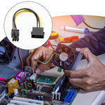 Cavo adattatore per scheda grafica con cavo di alimentazione di grandi dimensioni da 4 pin a 6 pin, 4Pin To 6Pin