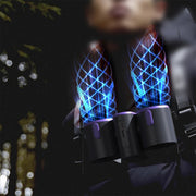HX-157 Ventilatore da cintura con display digitale a doppia testa e funzione di illuminazione di emergenza