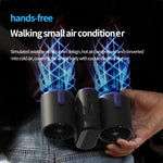 Ventilatore da cintura HX-157 con doppia testa e display LCD