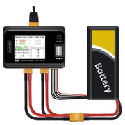 ToolkitRC M6D 500W Caricabatterie bilanciato per batteria Li-Po a doppio canale per aeroplani giocattolo