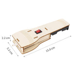 Kit di materiali per giocattoli in legno fatti a mano, torcia elettrica fatta in casa, creatore di attrezzature sperimentali per l'aula, DIY Homemade Flashlight