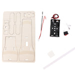 Kit di materiali per giocattoli in legno fatti a mano, torcia elettrica fatta in casa, creatore di attrezzature sperimentali per l'aula, DIY Homemade Flashlight