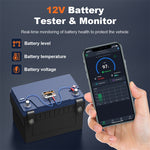 ANCEL BM200 12V Bluetooth 4.2 Tester batteria per strumento di analisi e rilevamento della batteria per auto, BM200