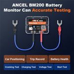 ANCEL BM200 12V Bluetooth 4.2 Tester batteria per strumento di analisi e rilevamento della batteria per auto, BM200