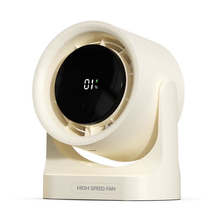 HX-F315 Ventilatore a turbina da tavolo con display digitale e ricarica USB a 100 velocità
