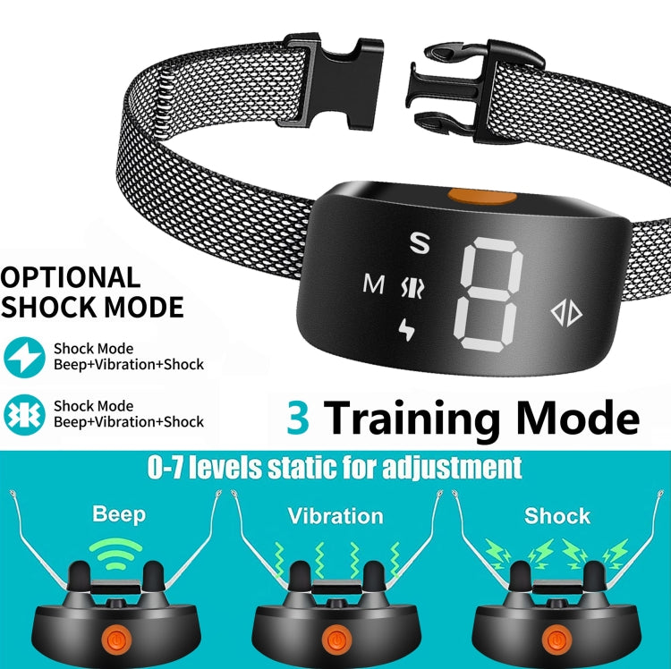 Addestratore di cani intelligente Stop Bark Anti-abbaio Forniture per animali domestici, 7 Training Modes