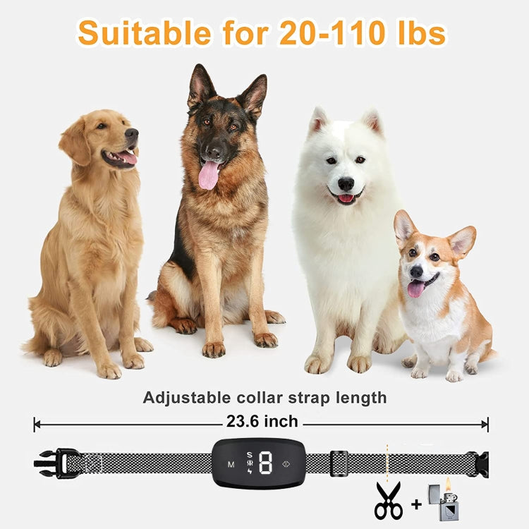 Addestratore di cani intelligente Stop Bark Anti-abbaio Forniture per animali domestici, 7 Training Modes
