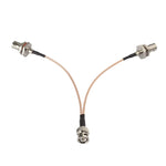 Connettore coassiale BNC maschio a doppio BNC femmina RG316, 15cm, 30cm