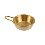 Ciotola per condimento in acciaio inossidabile 304, bottiglia per servire snack e vino di riso, 10.5cm With Handle Silver, 12cm With Handle Silver, 13cm With Handle SIlver, 14cm With Handle Silver, 17cm With Handle Silver, 10.5cm With Handle Gold      ...