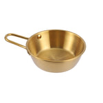 Ciotola per condimento in acciaio inossidabile 304, bottiglia per servire snack e vino di riso, 10.5cm With Handle Silver, 12cm With Handle Silver, 13cm With Handle SIlver, 14cm With Handle Silver, 17cm With Handle Silver, 10.5cm With Handle Gold      ...