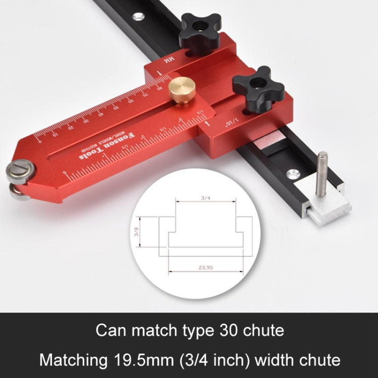 Guida per tagliere sottile con tavolo a rulli per sega da legno Fonson Woodworking, GD704B, GD704C
