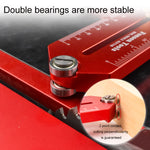 Guida per tagliere sottile con tavolo a rulli per sega da legno Fonson Woodworking, GD704B, GD704C