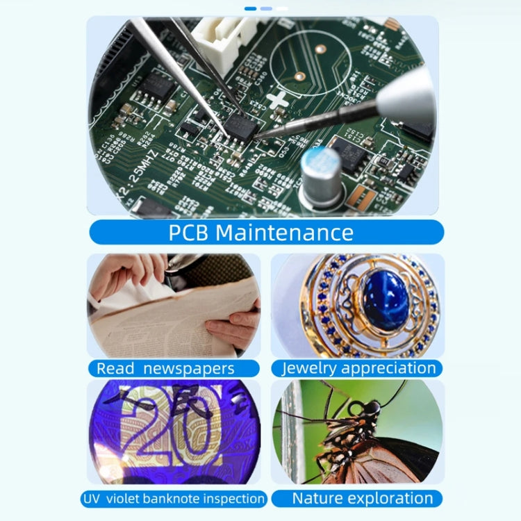 Lente d'ingrandimento elettronica portatile HD con schermo 2 poll