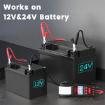 ANCEL 12V/24V Tester per batteria per auto di tipo stampante Alimentazione a batteria CCA Rilevatore di vita di resistenza interna, BST600