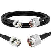 Cavo coassiale RF N maschio a BNC maschio RG8X, 0.5m, 1m, 2m, 3m, 5m, 8m, 10m
