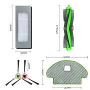 Per iRobot Roomba Combo113 R113840 Accessori per aspirapolvere, Main Brush, 1pair  Side Brushes, Filter, Rag