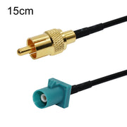 Cavo adattatore RF coassiale da RCA maschio a Fakra Z maschio RG174, 15cm, 30cm, 50cm, 100cm