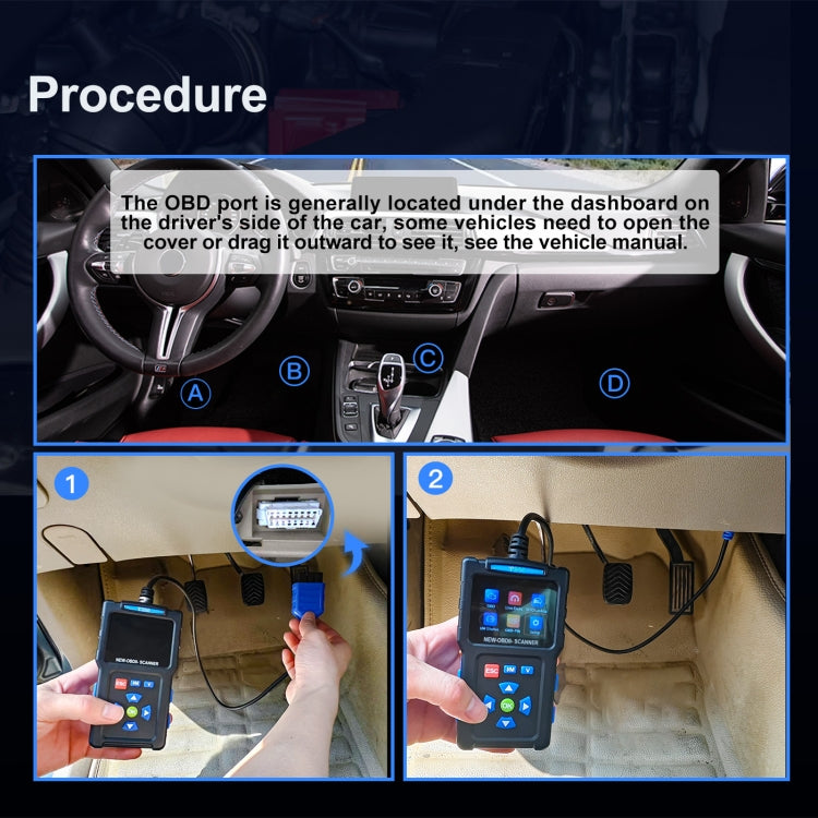 Tester motore OBD2 per strumento diagnostico guasti automobile ELM327, T200