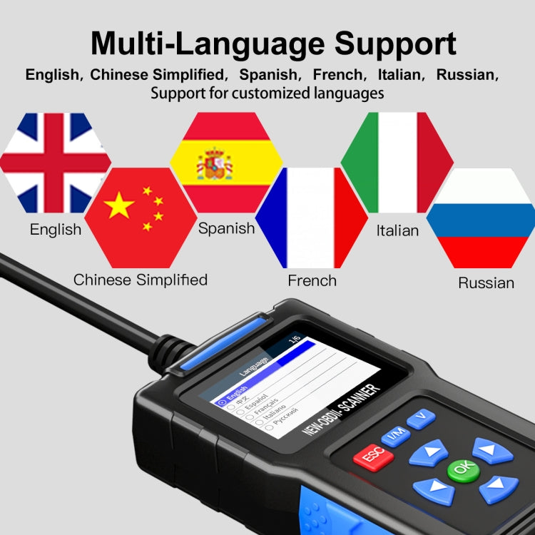 Tester motore OBD2 per strumento diagnostico guasti automobile ELM327, T200
