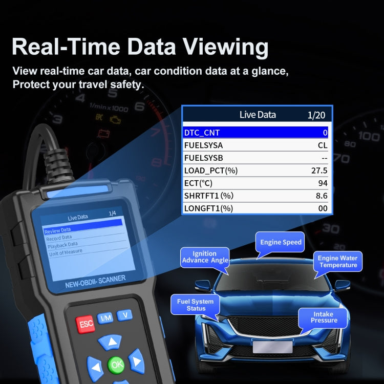 Tester motore OBD2 per strumento diagnostico guasti automobile ELM327, T200